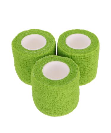 Mipcase Scar Tape Scar Tape 3 Rolls Pet Self Adherent Adhering Flex Breathable Wrap for Arm Ankle Sprain Wrap Dog Paw Green