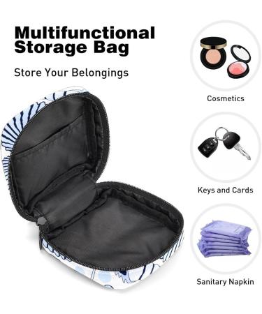 Shop Anna Cowper Conch Seecke Pattern Storage Bag - Feminine Menstrual Cup & Tampon Holder for Women & Teens | Portable Multi-Colored Period Pocket - Buy Online on GoSupps.com