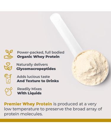 Premier Research Labs Organic Unflavored Whey Protein Powder - Clean & Pure Whey Concentrate Keto Friendly Natural Nutrition 25g Protein Readily Mixes Low Heat Filtered - 16.8 Oz - Buy Online on GoSupps.com
