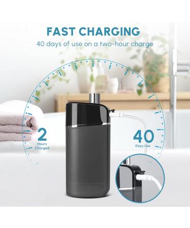GENKENT Portable Water Flosser - Cordless Dental Oral Irrigator with Telescopic Water Tank & Travel Bag (Black) | Effective Teeth Cleaning for Home & Travel - Buy Online on GoSupps.com
