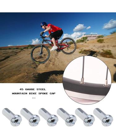 Micro Traders 100Pcs 14G Bicycle Spoke Nipples | 2mm Dia | Silver Steel | 12mm Long | Cycling Replacement Accessories - Buy Online on GoSupps.com