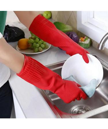 Cleaning Gloves Kitchen Gloves Dishwashing Long Sleeved Waterproof Latex Tool Gloves Dishwashing Gloves A-s - Buy Online on GoSupps.com