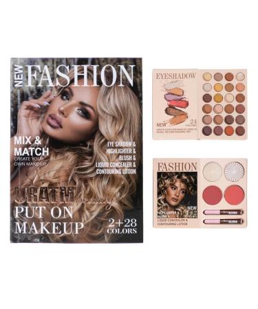 Makeup Palette - Long-Lasting Matte Concealer - Beauty Eyeshadow and Highlighter Makeup Set - For Parties Travel Holidays Birthdays Photoshoots Work Weddings Evenings Out Brides