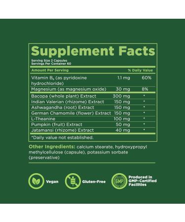 KAPIVA MEN Sleep Support Supplement with Bacopa Valerian Ashwagandha and Other Herbs and Vitamins Supports Healthy Sleep Patterns 60 Day Supply 120 Capsules 120 Count (Pack of 1) - Buy Online on GoSupps.com