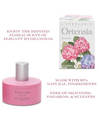 L'Erbolario Hydrangea - Notes Of Violet Geranium And Vanilla - Floral Fragrance For Women - Seductive Scent - Interprets The Charm Of Authentic Femininity - Long Lasting - 1.6 Oz EDP Spray Hydrangea 1.6 Ounce (Pack of 1) - Buy Online on GoSupps.com
