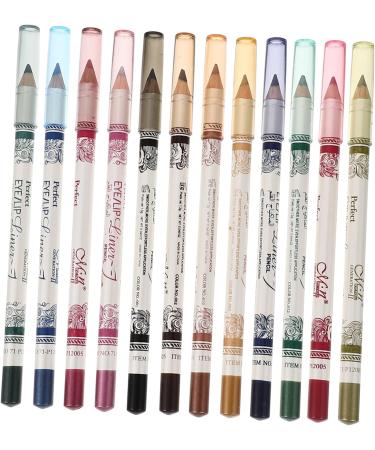  Beatifufu Set of 3 Eyeliner Pencils 12 Lip Pencils 12 Eyebrow Pencils 12 Eyeshadow Pencils for Party - Buy Online on GoSupps.com