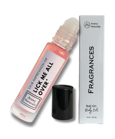 Lick Me All Over - Scented Body Oils for Women - Roll On Fragrance Samples Small Travel Size Perfume Purse Accessories (Lick Me All Over)