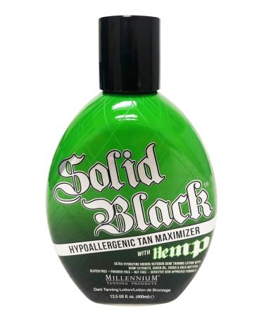 2 Pack: Millennium Tanning Solid Black Hypoallergenic Tan Maximizer with Hemp + Tan Extender Moisturizer Lotion - Buy Online on GoSupps.com