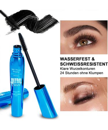  MEITREND 5D Waterproof Mascara Deep Black for Long Lashes Volume & Definition Smudge-proof and Non-Clumping with Silk Fibers Smooth Texture - Buy Online on GoSupps.com