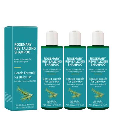 Rosemary Shampoo for Hair Growth Volumizing & Strengthening Shampoo for Fine & Thinning Hair Hydrating 100ML Daily with Natural Extract for Fuller Fluffy Hair & Scalp Care (3)