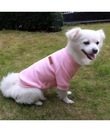 Buy Hualisiji XXL Pink Fleece Dog Sweater - Warm & Lightweight Sweatshirt for Small Dogs - Buy Online on GoSupps.com