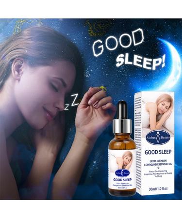AICHUN BEAUTY Improve Good Sleep Ultra Premium Compound Essential Oil Promote a Desire to Sleep Relax Calm Nerves 30ml/1.0fl.oz - Buy Online on GoSupps.com