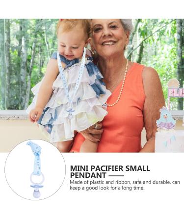 Gadpiparty 20-Piece Baby Shower Accessories | Acrylic Pacifier Necklaces & Guest Gifts | Perfect Baby Party Decorations for Boys & Girls - Blue - Buy Online on GoSupps.com