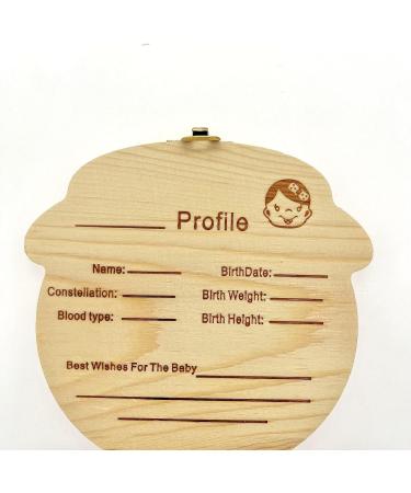 JZK Wooden Baby Milk Teeth Keepsake Box - Perfect Gift for Girls | Baby Tooth Holder for 4-12 Years | Ideal Birthday or Christening Present - Buy Online on GoSupps.com