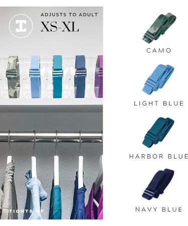 TIGHTS UP Adjustable Stretch Belt - No Show Design for Jeans & Pants | Black Belt Fits USA 00-16 - Buy Online on GoSupps.com