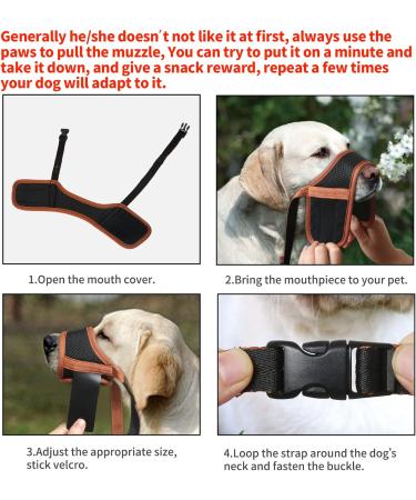 Heele Adjustable Dog Muzzle - Breathable & Safe for Small/Medium Dogs - Prevents Biting Chewing & Barking (Size S Brown) - Buy Online on GoSupps.com
