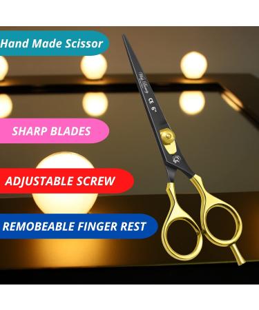 Wishbeauty 6" Professional Scissor for Hair Cutting Hair Dressing Thinning Shear Scissors UK Shears for Hair Cutting Barber Scissors for Professionals - Buy Online on GoSupps.com