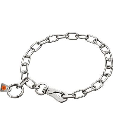 Sprenger dog owner chain with sprinkled hook made of stainless steel 3mm i size individually adjustable I necklace 65 cm stainless steel silver 65cm / 25.5 inch