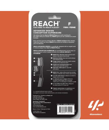 Reach Advanced Design Adult Toothbrushes - Firm Precise Cleaning (3 Pack 21 Count) | Ultimate Oral Hygiene Solution for International Shipping - Buy Online on GoSupps.com