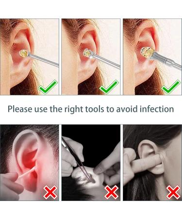 Zxwamz Stainless Steel Ear Cleaner Set - 6-Piece Ear Wax Removal Kit with Storage Box for Adults & Children - Buy Online on GoSupps.com