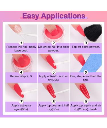 Rednee 21-Piece Neon Dip Powder Nail Kit Starter Set for Quick Dry Nail Art - Essential Dipping Powder Kit for Vibrant Designs (RE37) - Buy Online on GoSupps.com