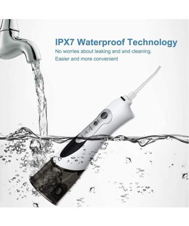 Portable Cordless Water Flosser - 3 Modes 4 Jet Tips IPX7 Waterproof - Ideal for Travel Braces & Bridges Care - Buy Online on GoSupps.com