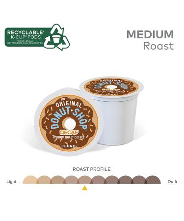 Original Donut Shop Medium Roast Decaf Coffee | 72 Count Pods - Delicious & Smooth - Buy Online on GoSupps.com
