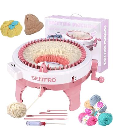 Knitting Machine 48 Needles Smart Knitting Loom Machine with Row Counter Knitting Rotating Double Knit Loom Machine Kit for Adults/Kids DIY Knit Scarf Hat Sock(Brown) 48 brown - Buy Online on GoSupps.com