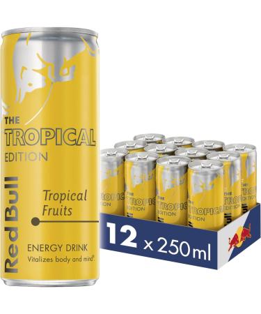 Red Bull Energy Drink 473ml x 12 & Energy Drink Tropical Edition 250ml x 12 + Energy Drink - Buy Online on GoSupps.com