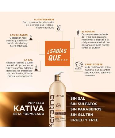 Kativa K ratine Shampoo 500 ml. - Buy Online on GoSupps.com