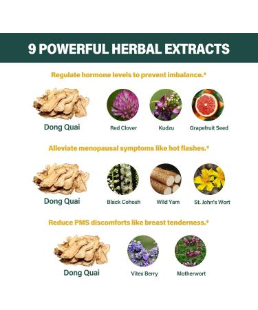 Dong Quai (Angelica Ainensis) Drops for Women Menopause Relief & PMS Support with Red Clover Black Cohosh Herbal Extract Natural Liquid Supplement for Hot Flashes Night Sweats. 2oz Original 2 Fl Oz (Pack of 1) - Buy Online on GoSupps.com