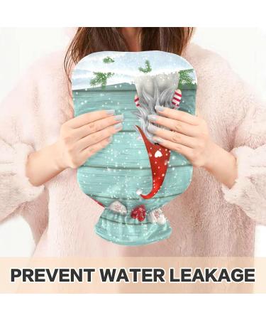 Christmas Gnee Snow Hot Water Bottle with Cover | 2L Pain Relief Heating Bag for Hands - Buy Online on GoSupps.com