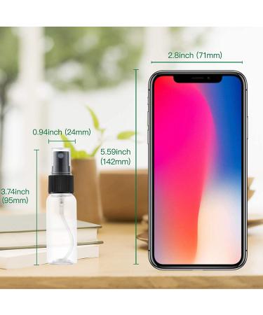 Lisapack 1oz Mini Spray Bottles (6 Pack) - Clear Fine Mist Atomizers for Perfume, Cologne & Water - Buy Online on GoSupps.com