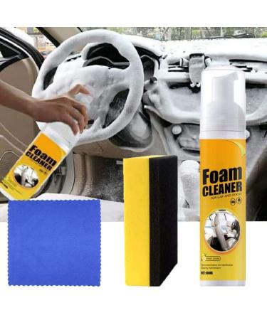 WEFVB Home Cleaning Foam Cleaner Spray Mult All-Purpose Bubble Cleaners Rinse Free Stain Removal Kitchen Grease Cleaner for Car Kitchens and Bathrooms (100ML)