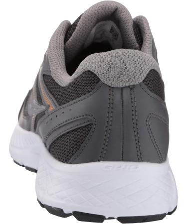 Saucony Men's Cohesion 13 Running Shoe 10.5 Wide Dark Grey/Orange - Buy Online - Buy Online on GoSupps.com