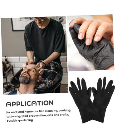 FOMIYES 6 Pairs Reusable Gloves for Hair Coloring Disposable Gloves Hairdressing Supplies Shampoo for Color Black Disposable Black Rubber Gloves Reusable Mens Shampoo Emulsion Man Tool - Buy Online on GoSupps.com