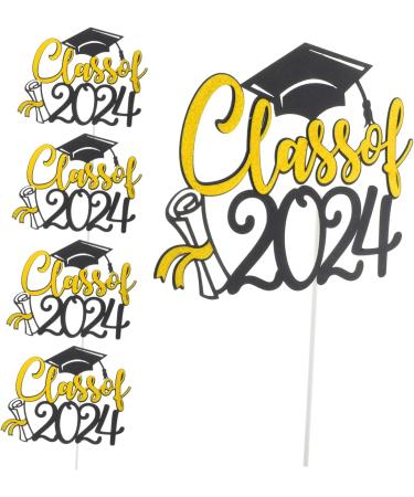 Garneck 10 Sets Cake Insert Cake Decoration Graduation Cake Decors Grad Cupcake Toppers Graduation Cake Toppers Graduation Cupcake Topper Cake Picks Party Supplies Paper Cup Yellowx2pcs 16.00X13.00X0.10CMx2pcs - Buy Online on GoSupps.com