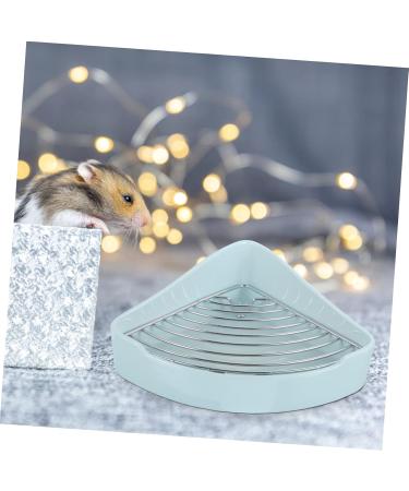 BESPORTBLE Small Pet Ceramic Toilet Cat Toilet Hamster Bunny Clean Equipment Chinchilla Potty Tray Ceramics 24x18.5cm Sky-blue - Buy Online on GoSupps.com