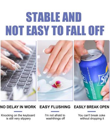 Nail Adhesive Tabs Jelly Double Sided Nail Adhesives | Press on Nails Sticky Tabs Glue Tabs Transparent Flexible for - Buy Online on GoSupps.com
