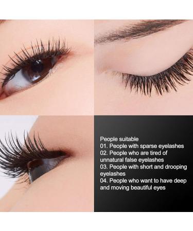 Lash Extension Mascara Natural Lengthening and Thick Mascaras | Long Lasting Lashes Mascara Gentle to Eyes No Smudging Easy to Be Removed Qmisify - Buy Online on GoSupps.com