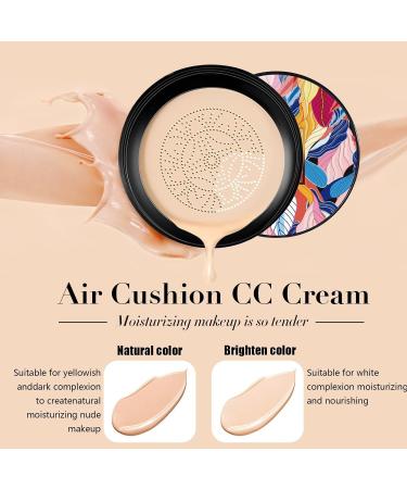 Mushroom Head Air Cushion Cc Cream Air Cushion Cc Cream Mushroom Head Air Cushion Cc Cream Foundation Long-Lasting Matte Waterproof Moisturizing Concealer Beauty for All Skin Types(2*Natural) - Buy Online on GoSupps.com