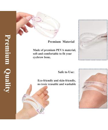 Teuvo Eyebrow Template Set - 12 Stylish Stencils & Brush for Quick 3-Minute DIY Eyebrows | Reusable & Beginner-Friendly - Buy Online on GoSupps.com