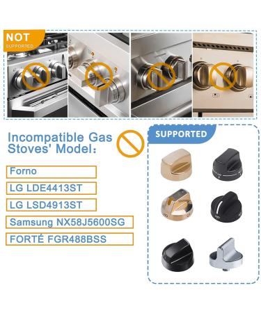 Stove Knob Covers Child Safety - Pack of 6 | Double-Key Locks Gas Stove Knob Covers | Oven Stove Baby Proof Knobs for Gas Range | Kitchen Childproof Universal Design - Buy Online on GoSupps.com
