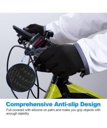 Buy Coskefy Lightweight Touchscreen Gloves for Men & Women | Elastic Slip-Resistant Running Bike & Winter Gloves - Ideal for Camping Hiking Cycling & Climbing | Black-Z05 L - Buy Online on GoSupps.com