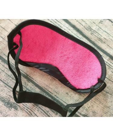3 Pack Soft Microfiber Eye Sleep Mask Set for Kids & Adults - Stress Relief & Comfort | Rose Red Blue Black - Buy Online on GoSupps.com
