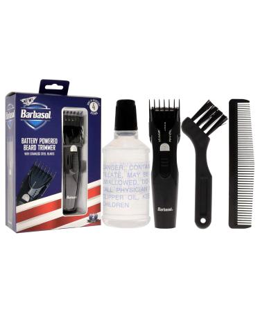 Barbasol Battery Powered Electric Beard Trimmer | Stainless Steel Blades & Adjustable Settings - International Shipping Available - Buy Online on GoSupps.com