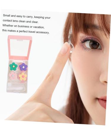 Buy Solustre Pink Travel Contact Lens Case - Invisible Box Container for Eye Contacts | Durable & Stylish - Buy Online on GoSupps.com