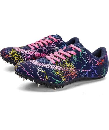 Eribby Unisex Track Spike Shoes - Sprint and Mid-Distance Running Shoes - Navy (Women's 7.5/Men's 6) - Buy Online on GoSupps.com