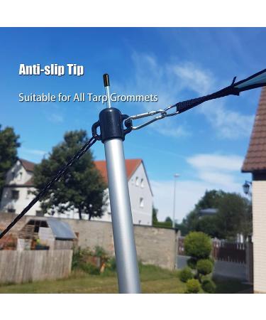 Orgrimmar Adjustable Tarp Poles Set of 2 | Lightweight Aluminum Telescoping Rods for Camping, Backpacking, and Hammock Rain Fly | Portable Replacement Tent Poles for Awning Hiking - Pack of 2 - Buy Online on GoSupps.com