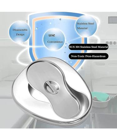 Stainless Steel Bed Pans Bedpans with Lid Spill Proof Easy to Wash for Bed Bound Paralyzed Patient Females and Male to Elderly Incontinence Patients - Buy Online on GoSupps.com